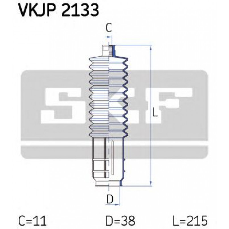 VKJP 2133 SKF - Пильовик привідного валу